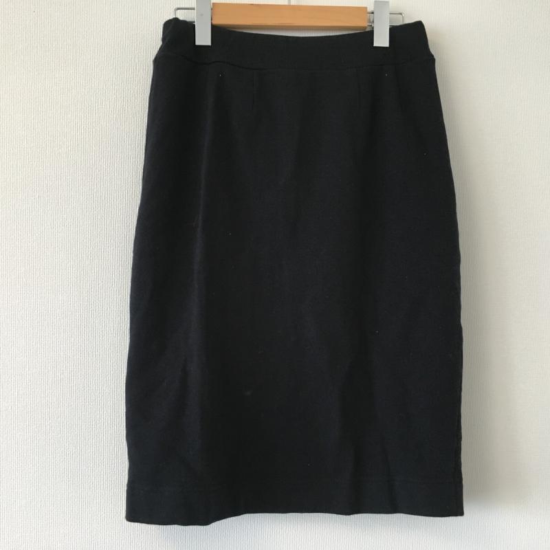 マウジー MOUSSY スカート ひざ丈スカート 無地 黒 / ブラック /  レディース USED 古着 中古 10016864