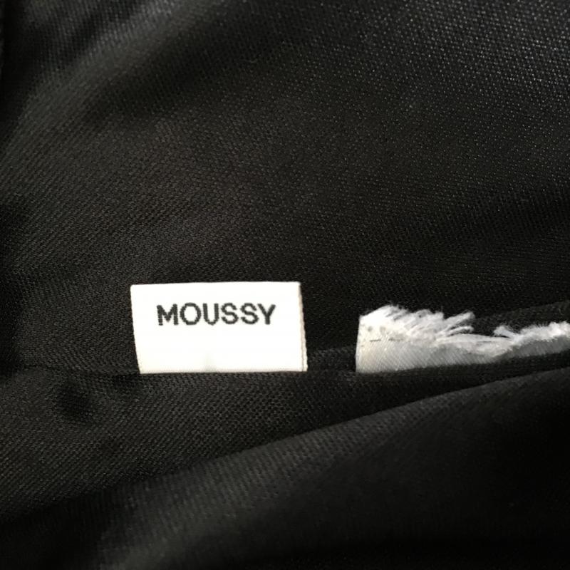 マウジー MOUSSY スカート ひざ丈スカート 無地 黒 / ブラック /  レディース USED 古着 中古 10016864