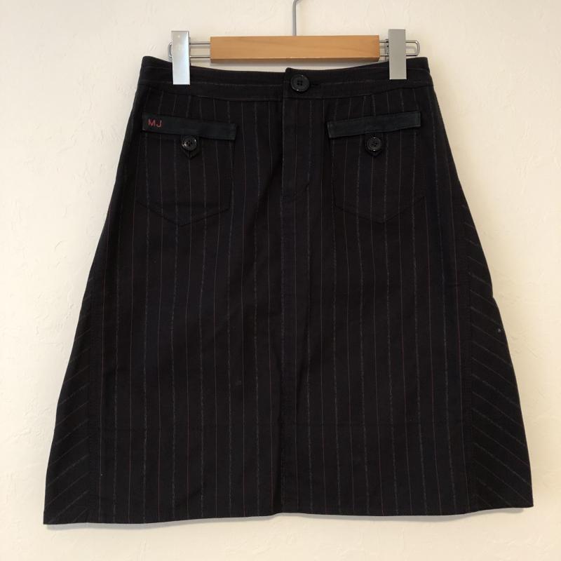 マークジェイコブス MARCJACOBS スカート ひざ丈スカート 2 ストライプ 黒 / ブラック / X 桃 / ピンク / X 白 / ホワイト /  レディース USED 古着 中古 10016988