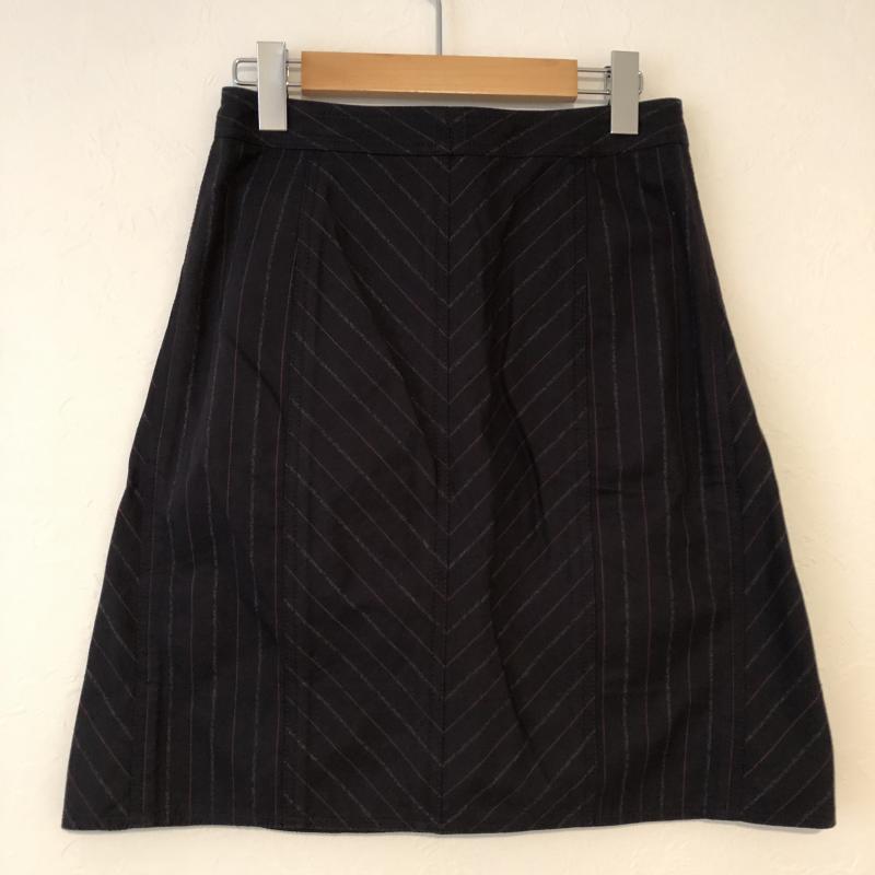 マークジェイコブス MARCJACOBS スカート ひざ丈スカート 2 ストライプ 黒 / ブラック / X 桃 / ピンク / X 白 / ホワイト /  レディース USED 古着 中古 10016988