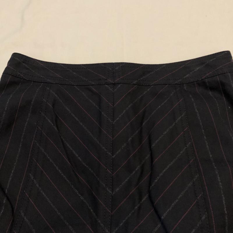 マークジェイコブス MARCJACOBS スカート ひざ丈スカート 2 ストライプ 黒 / ブラック / X 桃 / ピンク / X 白 / ホワイト /  レディース USED 古着 中古 10016988