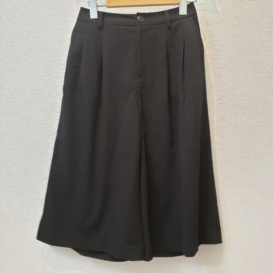 ペルルペッシュ Perle Peche パンツ スラックス 7分丈/スカーチョ 36 無地 黒 / ブラック /  レディース USED 古着 中古 10017097