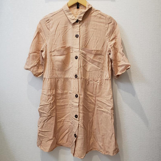 ザラティーアールエフ ZARA TRF チュニック 半袖 S 無地 桃 / ピンク /  レディース USED 古着 中古 10017112