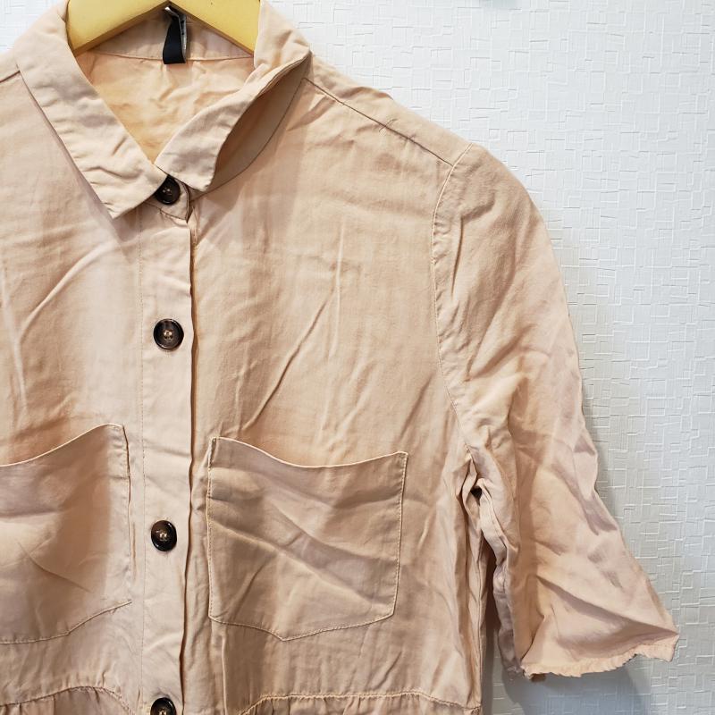 ザラティーアールエフ ZARA TRF チュニック 半袖 S 無地 桃 / ピンク /  レディース USED 古着 中古 10017112