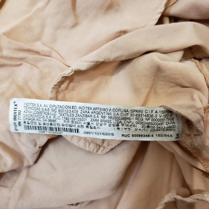ザラティーアールエフ ZARA TRF チュニック 半袖 S 無地 桃 / ピンク /  レディース USED 古着 中古 10017112