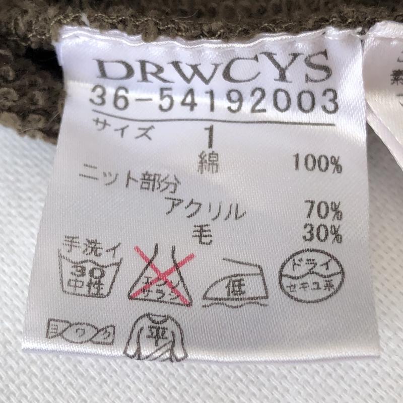 ドロシーズ DRWCYS ワンピース ひざ丈スカート 1 無地 カーキ / カーキ /  レディース USED 古着 中古 10017130