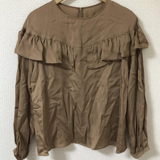 シードレイク Seadrake シャツ、ブラウス 長袖 36 無地 茶 / ブラウン /  レディース USED 古着 中古 10017142