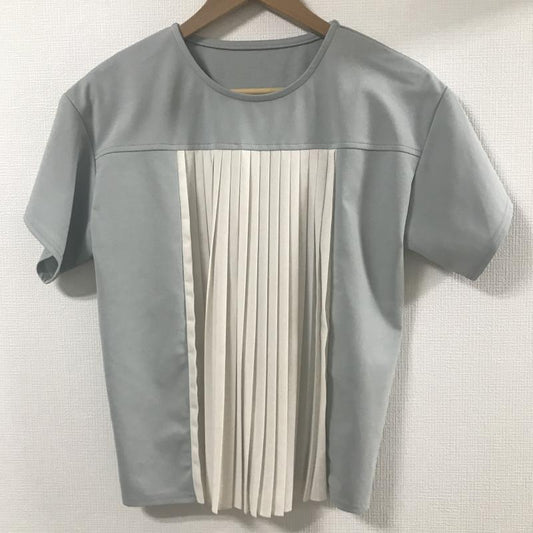 ヨーロ YOLO カットソー 半袖 36 無地 カーキ / カーキ / X 白 / ホワイト /  レディース USED 古着 中古 10017194