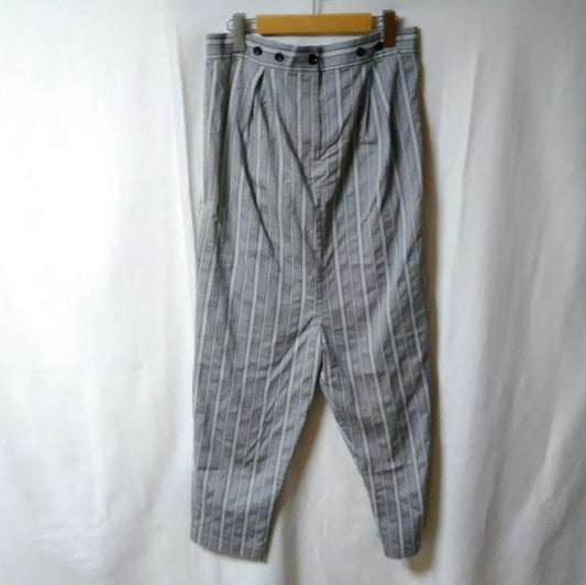 パラティッシ Paratiisi パンツ サルエルパンツ FREE ストライプ 灰 / グレー / X 黒 / ブラック / X 白 / ホワイト /  レディース USED 古着 中古 10017338