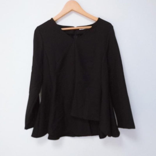 ロージー ROSIEE カットソー 長袖 S 無地 黒 / ブラック /  レディース USED 古着 中古 10017427
