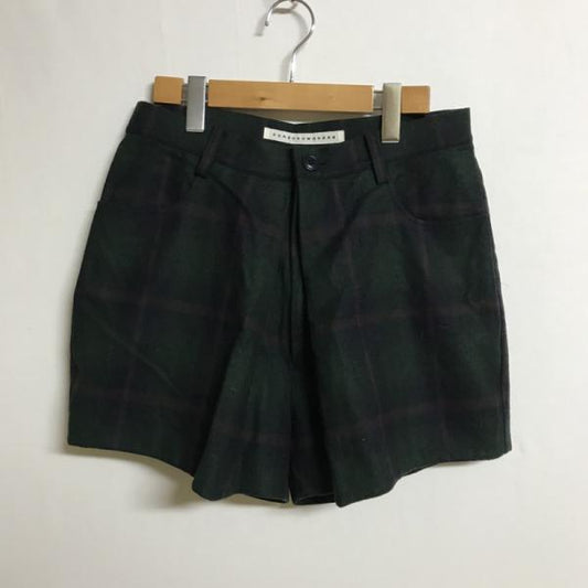 スナオクワハラ SUNAOKUWAHARA パンツ  ショートパンツ M チェック 緑 / グリーン /  レディース USED 古着 中古 10017905