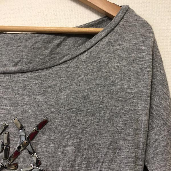 マックスアンドコー MAX&CO カットソー  長袖カットソー S 無地 灰 / グレー /  レディース USED 古着 中古 10018508