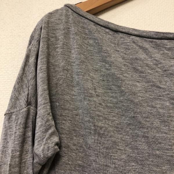 マックスアンドコー MAX&CO カットソー  長袖カットソー S 無地 灰 / グレー /  レディース USED 古着 中古 10018508