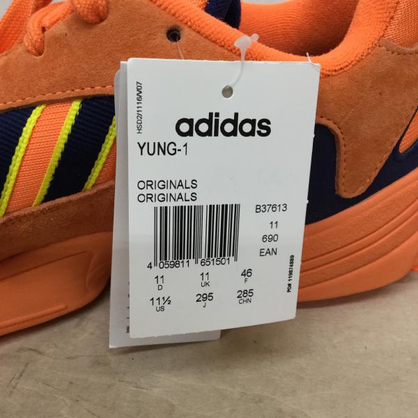 アディダス adidas スニーカー  YUNG-1 29.5cm 橙 / オレンジ /  メンズ USED 古着 中古 10019022