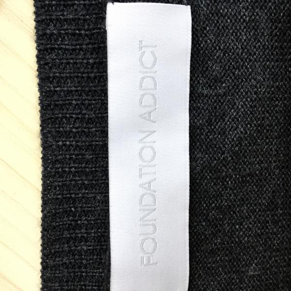 ファンデーションアディクト Foundation Addict ワンピース  ワンピース 無地 黒 / ブラック / X 灰 / グレー /  レディース USED 古着 中古 10019384