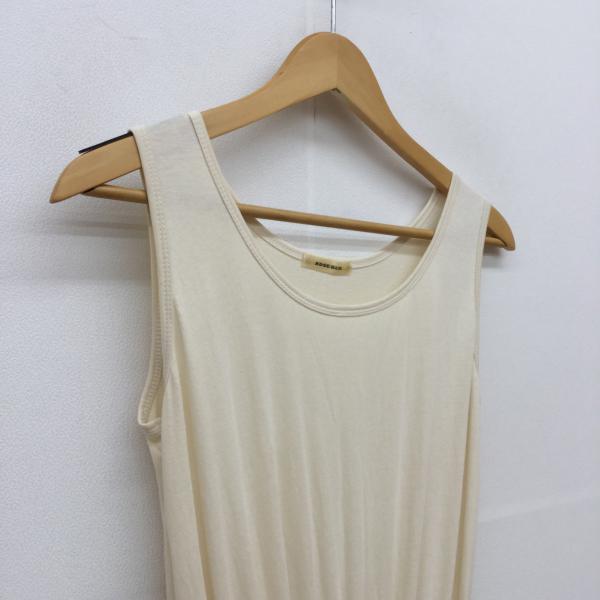 ローズバッド ROSE BUD ワンピース  ワンピース FREE 無地 ベージュ / ベージュ / X 黒 / ブラック /  レディース USED 古着 中古 10019895