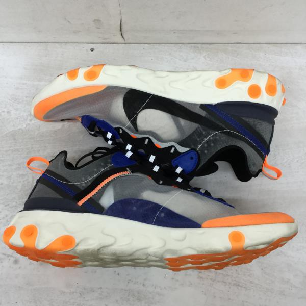 ナイキ NIKE スニーカー  NIKE REACT ELEMENT 87　AQ1090-004 27.5cm 黒 / ブラック / X 青 / ブルー /  メンズ USED 古着 中古 10019902