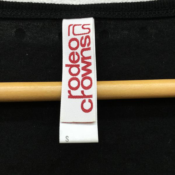ロデオクラウンズ Rodeo Crowns ワンピース  ワンピース S ドット 白 / ホワイト / X 黒 / ブラック /  レディース USED 古着 中古 10019955