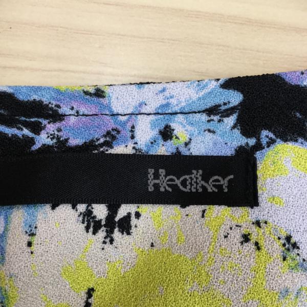 ヘザー Heather ワンピース  ワンピース FREE 花柄 黒 / ブラック / X 青 / ブルー / X 黄 / イエロー /  レディース USED 古着 中古 10019958