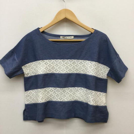 グリーンレーベルリラクシング green label relaxing カットソー  半袖カットソー 水色 / ライトブルー / X 白 / ホワイト /  レディース USED 古着 中古 10020813