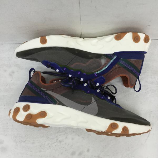 ナイキ NIKE スニーカー  REACT ELEMENT 87　AQ1090-200　リアクトエレメント 27.0cm 茶 / ブラウン / X 灰 / グレー / X 青 / ブルー / X 緑 / グリーン /  メンズ USED 古着 中古 10021048