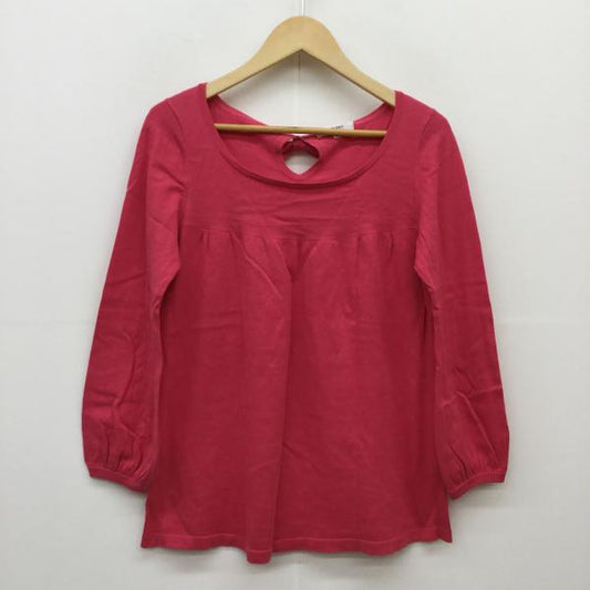 ナチュラルビューティーベーシック NATURAL BEAUTY BASIC カットソー  長袖カットソー M 桃 / ピンク /  レディース USED 古着 中古 10021195