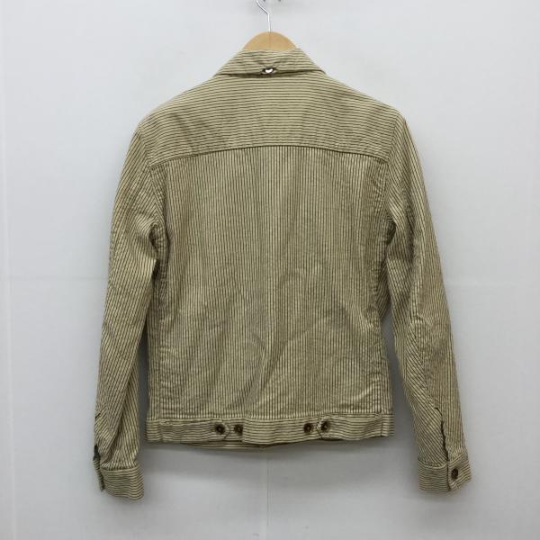ディーゼル DIESEL ジャケット、上着  ジャケット　アウター S ストライプ ベージュ / ベージュ / X 紺 / ネイビー /  メンズ USED 古着 中古 10021373