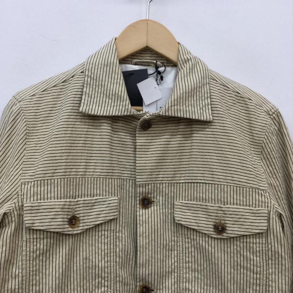 ディーゼル DIESEL ジャケット、上着  ジャケット　アウター S ストライプ ベージュ / ベージュ / X 紺 / ネイビー /  メンズ USED 古着 中古 10021373