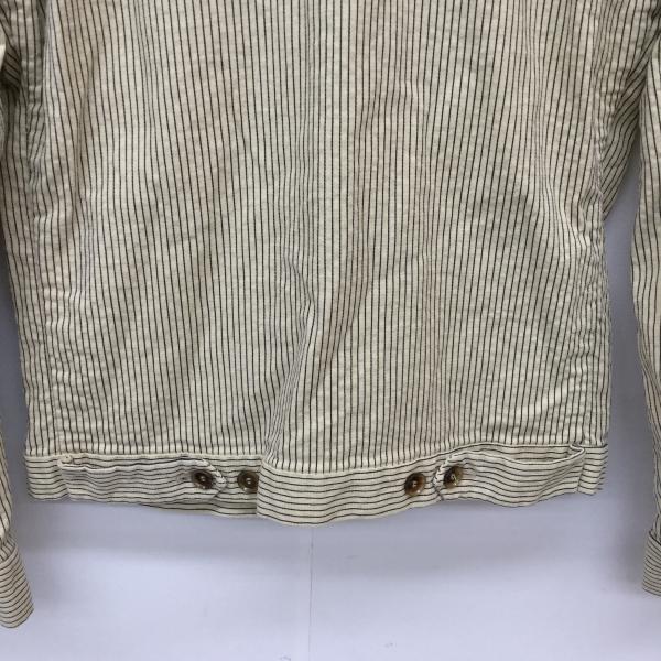 ディーゼル DIESEL ジャケット、上着  ジャケット　アウター S ストライプ ベージュ / ベージュ / X 紺 / ネイビー /  メンズ USED 古着 中古 10021373