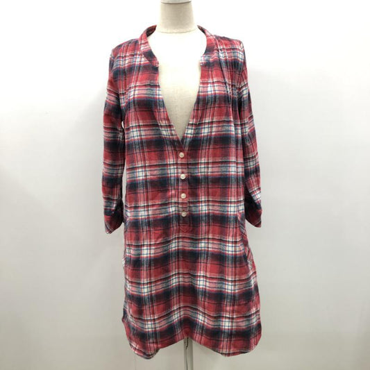 ミルクフェド MILKFED. シャツ、ブラウス  シャツブラウス XS チェック 赤 / レッド /  レディース USED 古着 中古 10021448