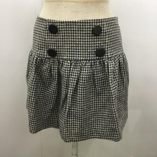 レッセパッセ LAISSE PASSE スカート ミニスカート スカート 36 千鳥格子 灰 / グレー /  レディース USED 古着 中古 10021476