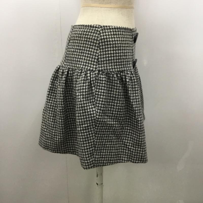 レッセパッセ LAISSE PASSE スカート ミニスカート スカート 36 千鳥格子 灰 / グレー /  レディース USED 古着 中古 10021476