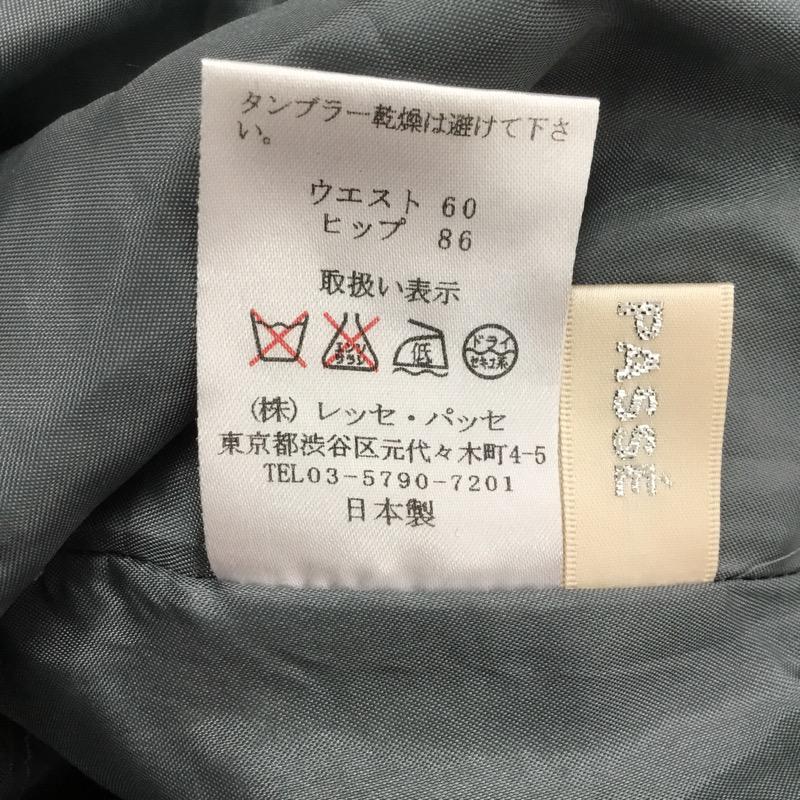 レッセパッセ LAISSE PASSE スカート ミニスカート スカート 36 千鳥格子 灰 / グレー /  レディース USED 古着 中古 10021476