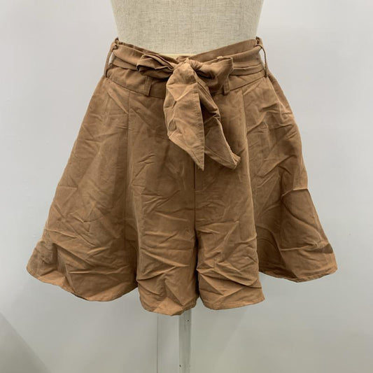 マーキュリーデュオ MERCURYDUO パンツ ショートパンツ ベルト付き 無地 FREE 無地 キャメル / キャメル /  レディース USED 古着 中古 10021478