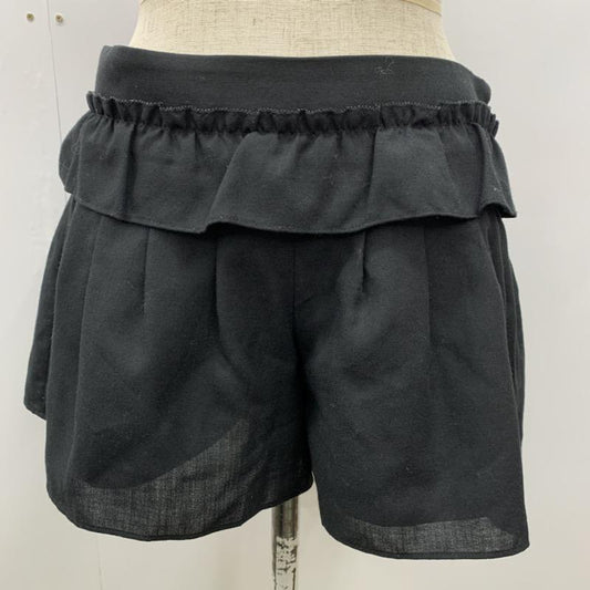 ジルスチュアート JILLSTUART パンツ  キュロット ウエストフリル 0 無地 黒 / ブラック /  レディース USED 古着 中古 10021488