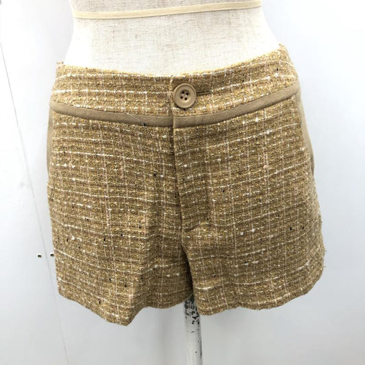 アクアガール aquagirl パンツ  ツイードショートパンツ 36 格子柄 ベージュ / ベージュ /  レディース USED 古着 中古 10021492