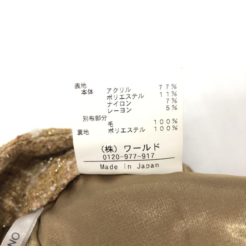 アクアガール aquagirl パンツ  ツイードショートパンツ 36 格子柄 ベージュ / ベージュ /  レディース USED 古着 中古 10021492
