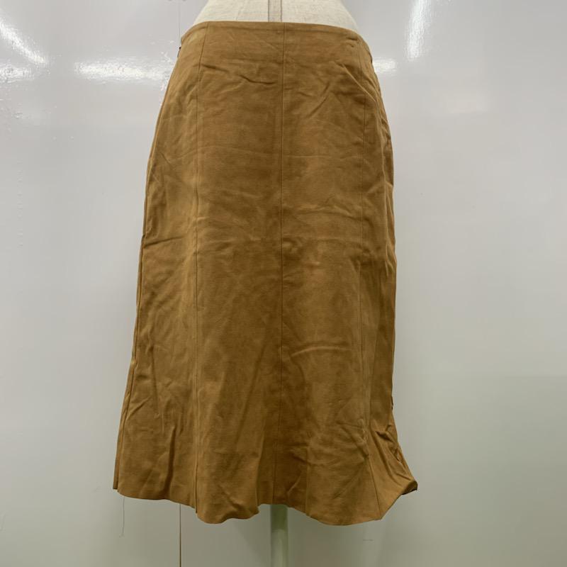 イネド INED スカート  ミモレ丈スカート 無地 キャメル / キャメル /  レディース USED 古着 中古 10021501