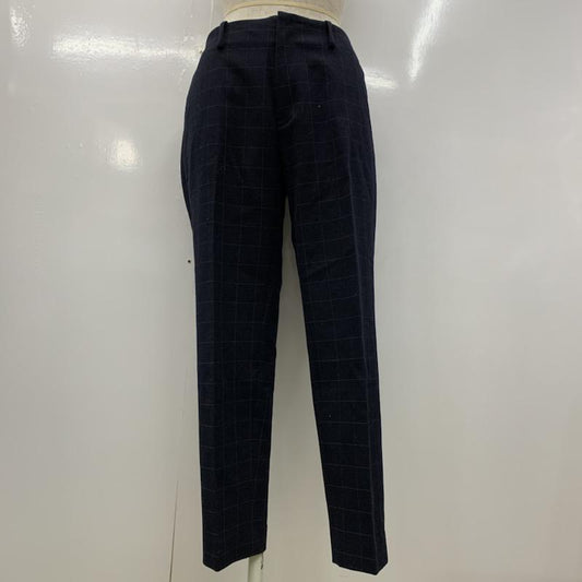 ドリッテ DRitte Boutique パンツ  テーパードパンツ 38  X チェック 紺 / ネイビー /  レディース USED 古着 中古 10021515