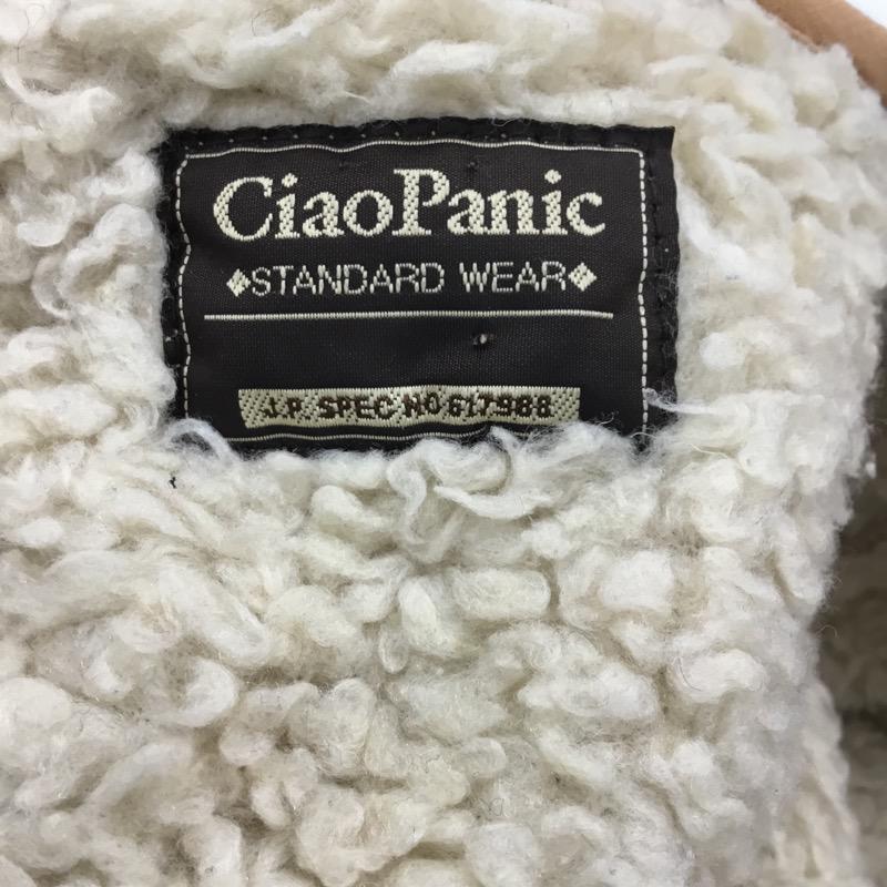 チャオパニック CIAOPANIC コート  ムートン調コート FREE 無地 キャメル / キャメル /  レディース USED 古着 中古 10021545