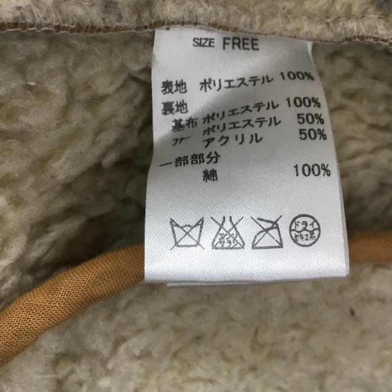 チャオパニック CIAOPANIC コート  ムートン調コート FREE 無地 キャメル / キャメル /  レディース USED 古着 中古 10021545