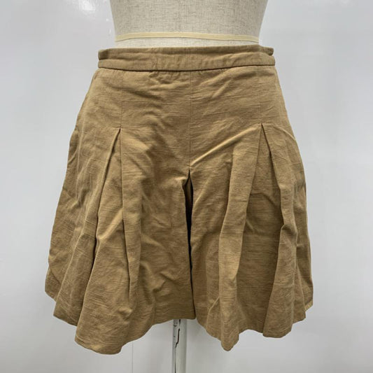 ポール＆ジョー シスター PAUL & JOE SISTER パンツ  プリーツキュロット 36 無地 キャメル / キャメル /  レディース USED 古着 中古 10021563