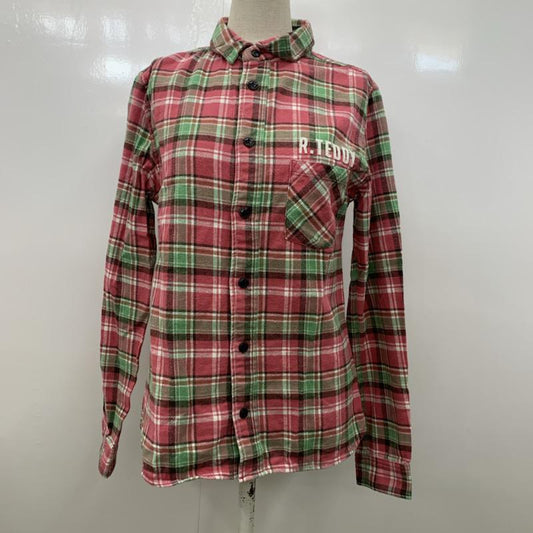 ロデオクラウンズ Rodeo Crowns シャツ、ブラウス  ネルシャツ S チェック 桃 / ピンク /  レディース USED 古着 中古 10021588