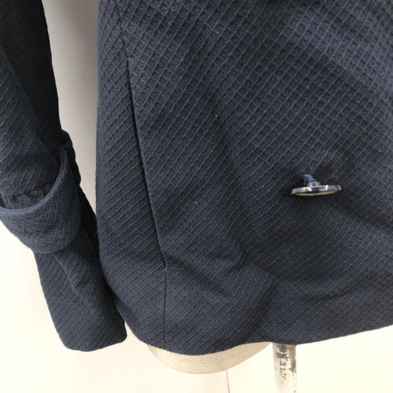 ロペ ROPE' コート  ショート丈ダブルコート 7 無地 紺 / ネイビー /  レディース USED 古着 中古 10021663