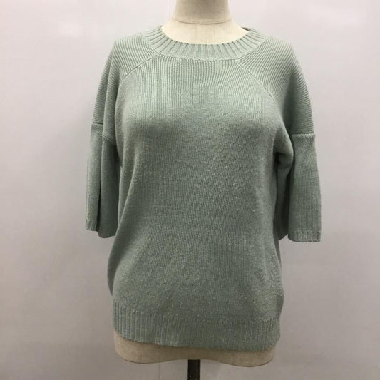 ダズリン dazzlin ニット、セーター  ドロップショルダー半袖ニット FREE 無地 緑 / グリーン /  レディース USED 古着 中古 10021691