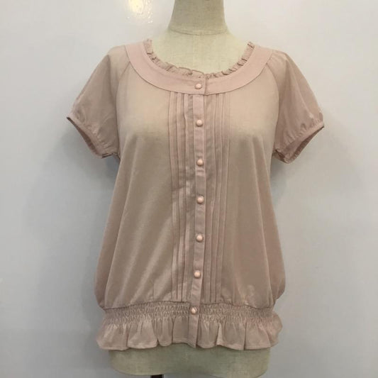 ロペ ROPE' シャツ、ブラウス  タックブラウス M 無地 桃 / ピンク /  レディース USED 古着 中古 10021713