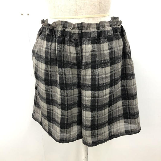 フレームワーク FRAMeWORK パンツ  ショートパンツ チェック 黒 / ブラック /  レディース USED 古着 中古 10021721