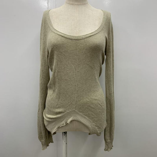 リルコミューン RIL:COMMUNE カットソー 長袖 変型ニット 無地 1 無地 ベージュ / ベージュ /  レディース USED 古着 中古 10021732