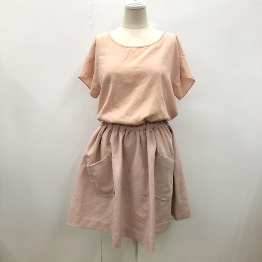 クローラ crolla ワンピース  切替ワンピース 38 無地 桃 / ピンク /  レディース USED 古着 中古 10021746