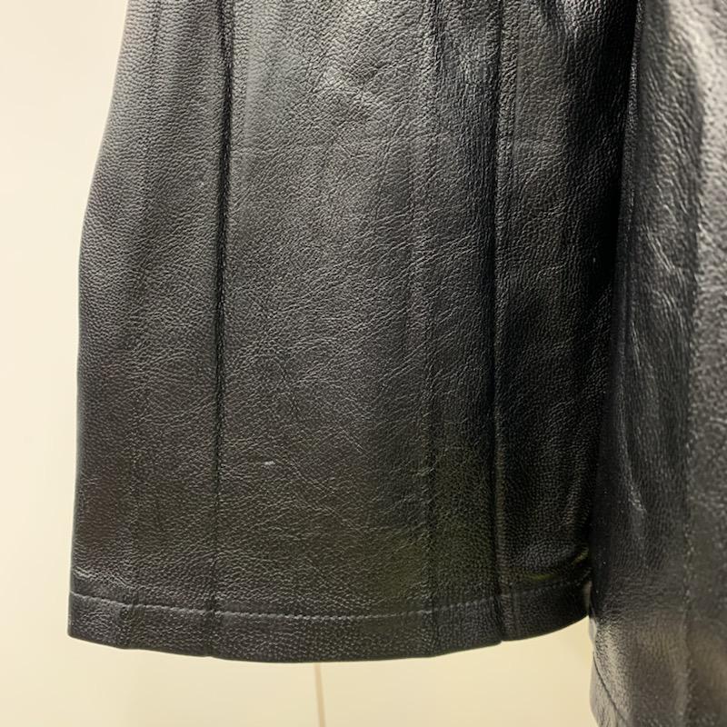 マウジー MOUSSY スカート  フェイクレザープリーツスカート 1 無地 黒 / ブラック /  レディース USED 古着 中古 10021752